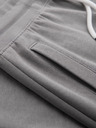 Ombre Clothing Pánské bavlněné tepláky BASIC s nepodšitou nohavicí - šedé V8 OM-PABS-0304 Ombre Clothing