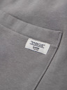 Ombre Clothing Pánské bavlněné tepláky BASIC s nepodšitou nohavicí - šedé V8 OM-PABS-0304 Ombre Clothing