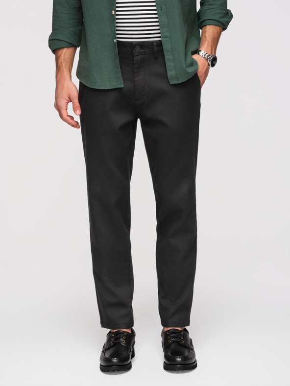 Ombre Clothing Kalhoty OM-PACP-0294 - černé Ombre Clothing