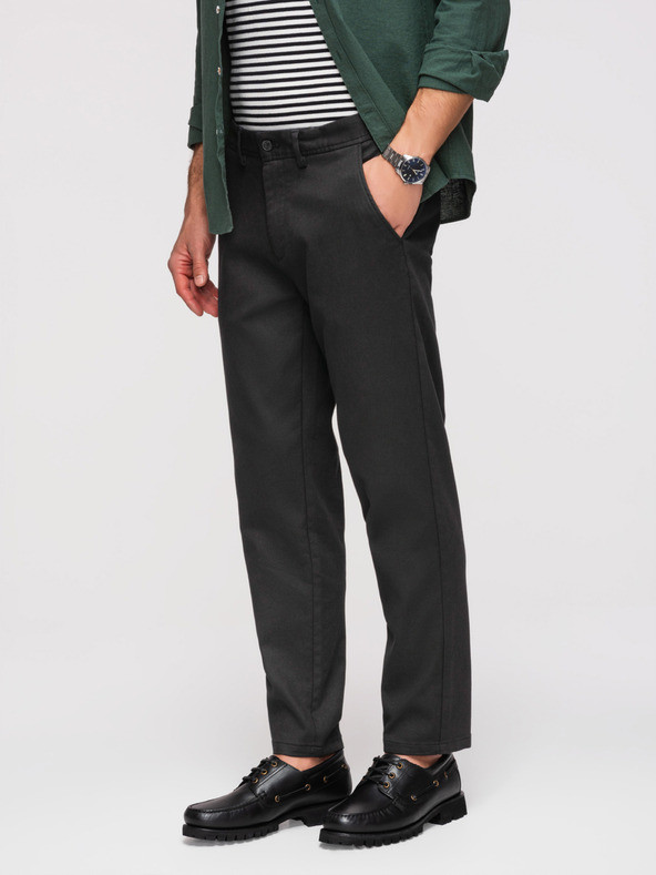 Ombre Clothing Kalhoty OM-PACP-0294 - černé Ombre Clothing