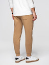 Ombre Clothing Pánské tepláky BASIC jogger s žebrovanou nohavicí - hnědé V2 OM-PABS-0305 Ombre Clothing