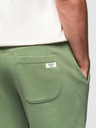 Ombre Clothing Pánské tepláky BASIC jogger s žebrovanou nohavicí - zelené V3 OM-PABS-0305 Ombre Clothing