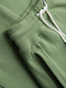 Ombre Clothing Pánské tepláky BASIC jogger s žebrovanou nohavicí - zelené V3 OM-PABS-0305 Ombre Clothing