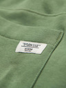 Ombre Clothing Pánské tepláky BASIC jogger s žebrovanou nohavicí - zelené V3 OM-PABS-0305 Ombre Clothing