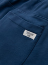 Ombre Clothing Pánské tepláky BASIC jogger s žebrovanou nohavicí - tmavě modré V4 OM-PABS-0305 Ombre Clothing