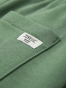 Ombre Clothing Pánské bavlněné tepláky BASIC s nepodšitou nohavicí - zelené V3 OM-PABS-0304 Ombre Clothing