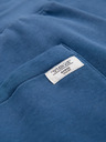Ombre Clothing Pánské bavlněné teplákové kalhoty BASIC bez podšívky - tmavě modré V4 OM-PABS-0304 Ombre Clothing