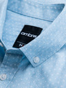 Ombre Clothing Pánská bavlněná košile z jemného denimu se vzorem - světle modrá V1 K702 Ombre Clothing