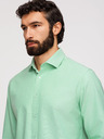 Ombre Clothing Pánská bavlněná košile oxford v pastelových barvách - máta V4 K705 Ombre Clothing