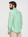 Ombre Clothing Pánská bavlněná košile oxford v pastelových barvách - máta V4 K705 Ombre Clothing