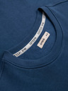 Ombre Clothing Pánská mikina BASIC s kulatým výstřihem - tmavě modrá Ombre Clothing
