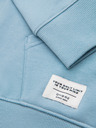 Ombre Clothing Pánská bavlněná mikina BASIC klokanka s kapucí - modrá Ombre Clothing