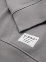 Ombre Clothing Pánská bavlněná mikina BASIC s kapucí na zip - šedá V8 OM-SSBZ-0272 Ombre Clothing