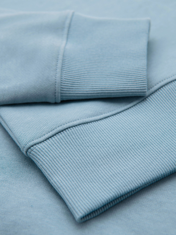 Ombre Clothing Pánská mikina BASIC s kulatým výstřihem - modrá Ombre Clothing