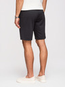 Ombre Clothing Pánské strukturální šortky REGULAR FIT - černé V2 OM-SRSK-0124 Ombre Clothing