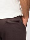 Ombre Clothing Pánské strukturální šortky REGULAR FIT - hnědé V5 OM-SRSK-0124 Ombre Clothing