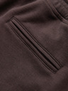 Ombre Clothing Pánské strukturální šortky REGULAR FIT - hnědé V5 OM-SRSK-0124 Ombre Clothing