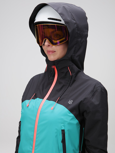 Loap Dámská lyžařská bunda LOAP FALOMA Šedá/Zelená