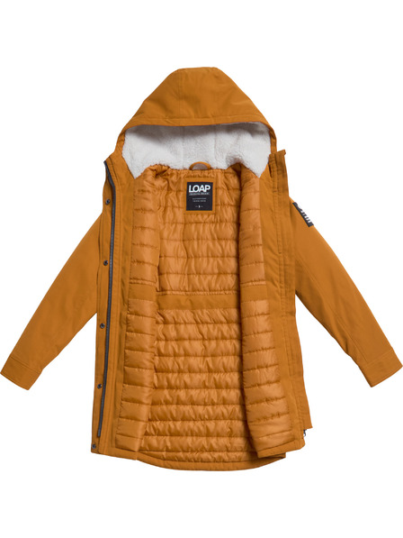 Loap Dámský kabát LOAP NABRA Žlutá