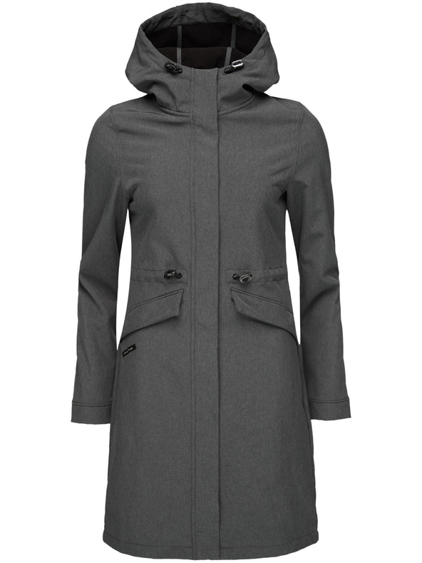 Loap Dámský softshellový kabát LOAP LUNARA Tmavě šedá