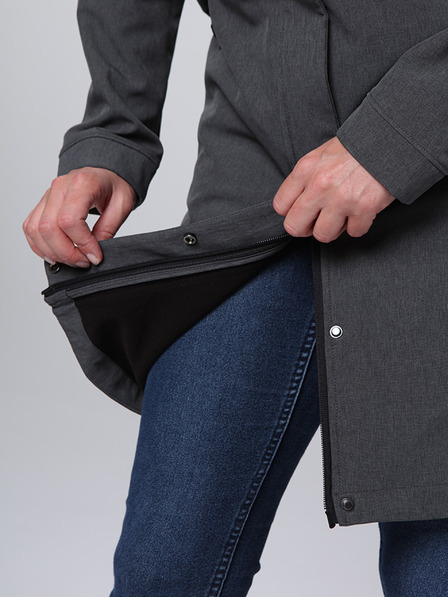 Loap Dámský softshellový kabát LOAP LUNARA Tmavě šedá