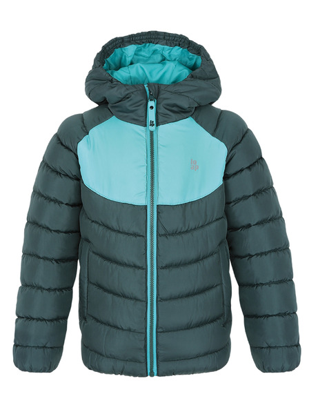 Loap Dětská bunda LOAP INSUM Tmavě zelená/Tmavě zelená