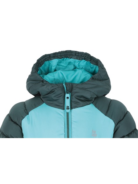 Loap Dětská bunda LOAP INSUM Tmavě zelená/Tmavě zelená