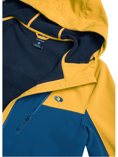 Loap Pánská softshellová bunda LOAP LURAD Žlutá/Modrá