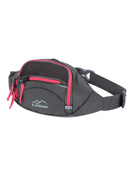 Loap Turistická ledvinka LOAP TULA Šedá/Růžová