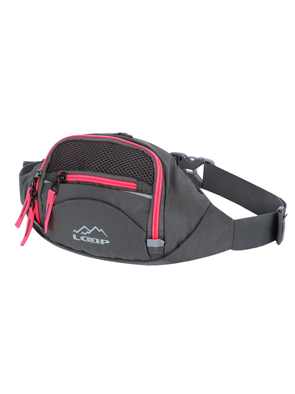 Loap Turistická ledvinka LOAP TULA Šedá/Růžová