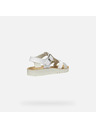 Geox Bílé dívčí sandály Geox Sandal Costarei Gi