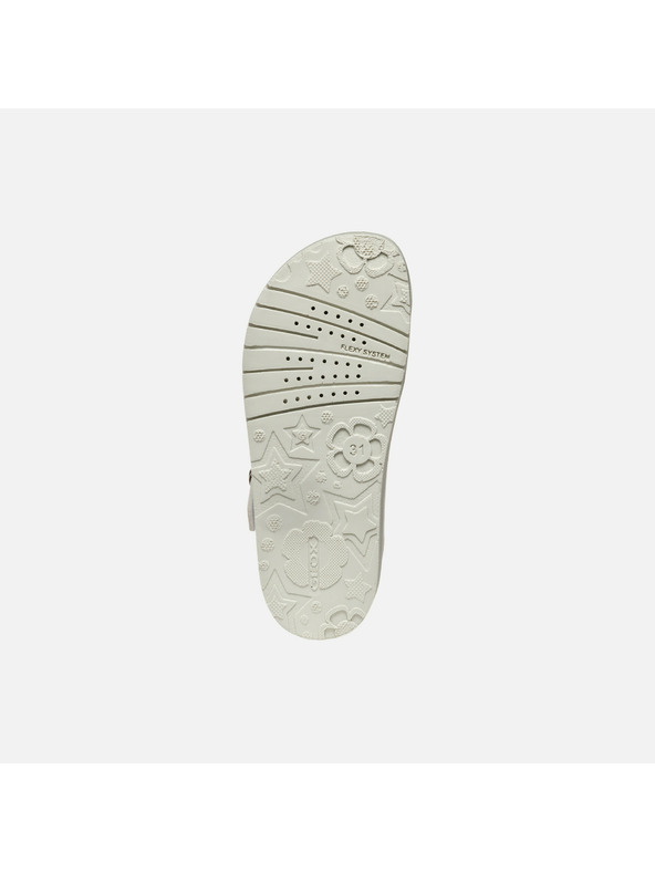 Geox Bílé dívčí sandály Geox Sandal Costarei Gi
