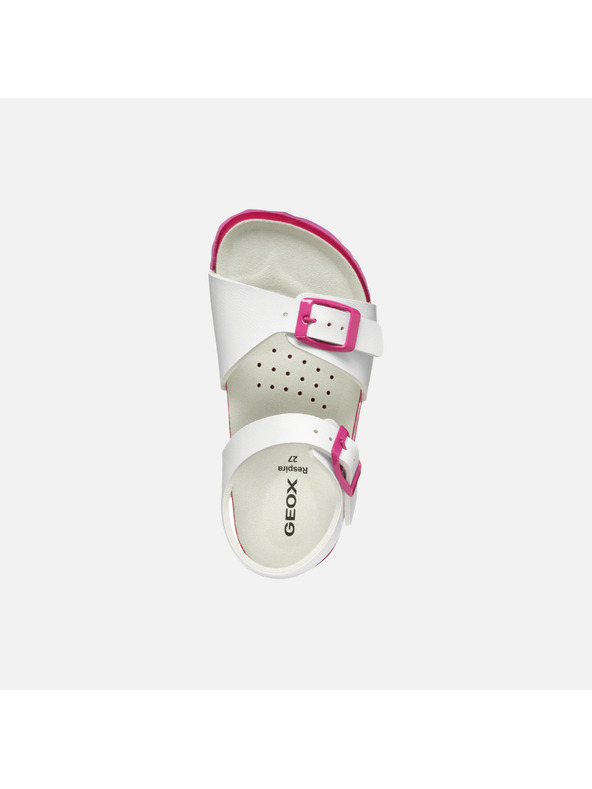 Geox Bílé dívčí sandály Geox Adriel