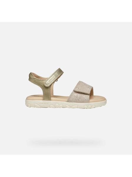 Geox Zlaté dívčí sandály Geox Sandal Haiti