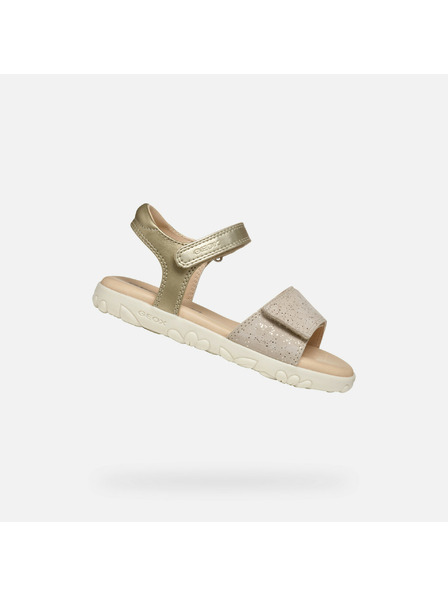 Geox Zlaté dívčí sandály Geox Sandal Haiti