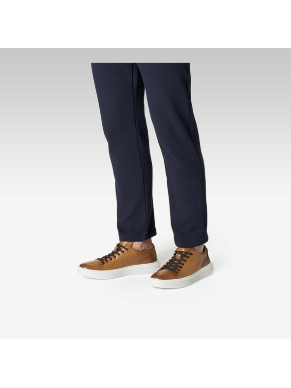 Geox Hnědé pánské tenisky Geox Deiven