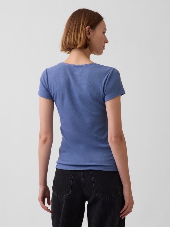 GAP Žebrované tričko s logem GAP