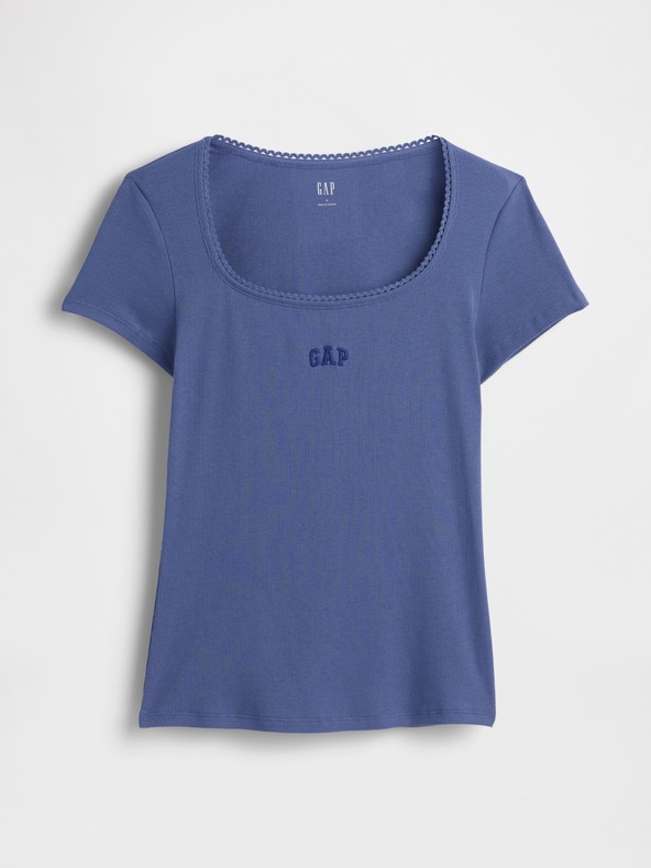 GAP Žebrované tričko s logem GAP