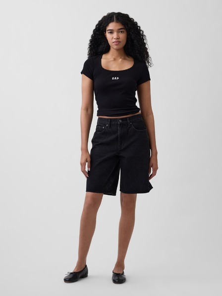 GAP Žebrované tričko s logem GAP