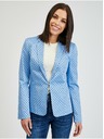 Orsay Modré dámské puntíkované sako ORSAY