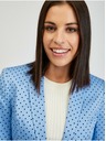 Orsay Modré dámské puntíkované sako ORSAY
