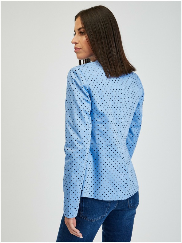 Orsay Modré dámské puntíkované sako ORSAY