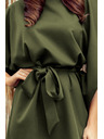numoco SOFIA Motýlkové šaty - KHAKI