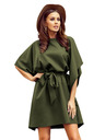 numoco SOFIA Motýlkové šaty - KHAKI