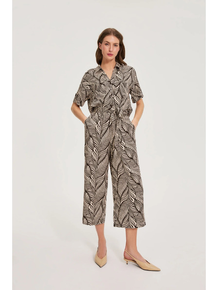 Moodo Kalhoty culottes z viskózy Moodo