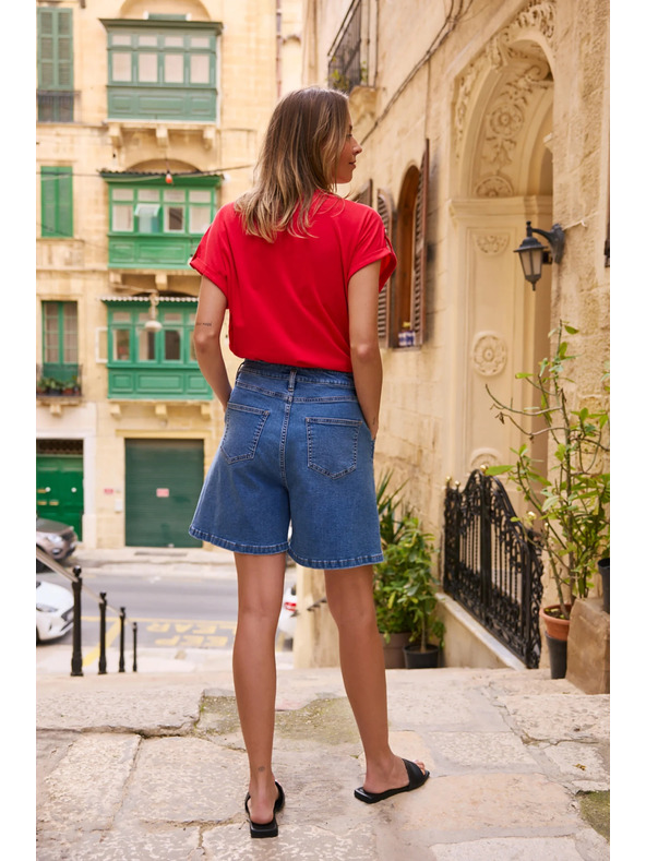 Moodo Šortky džínové modré Moodo