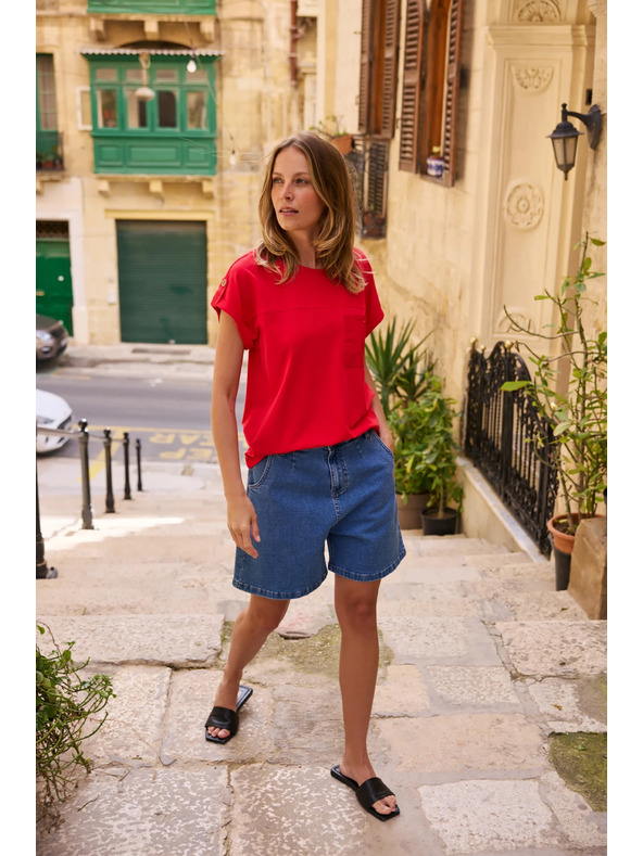 Moodo Šortky džínové modré Moodo