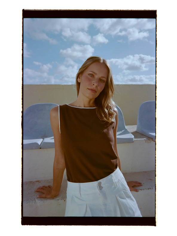 Moodo Top hnědý Moodo