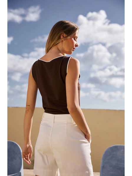 Moodo Top hnědý Moodo