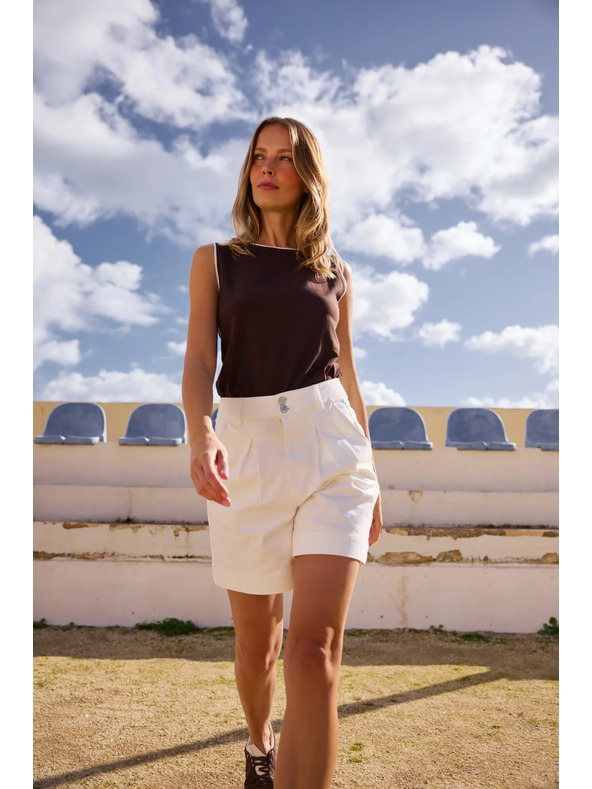 Moodo Top hnědý Moodo